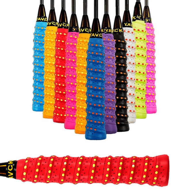 2중 쿠션스포츠 그립 테이프 배드민턴 테니스 자전거 철봉 미끄럼방지 오버그립 땀흡수 쿠션 손잡이 논슬립 라켓 그립밴드, 3. 퍼플