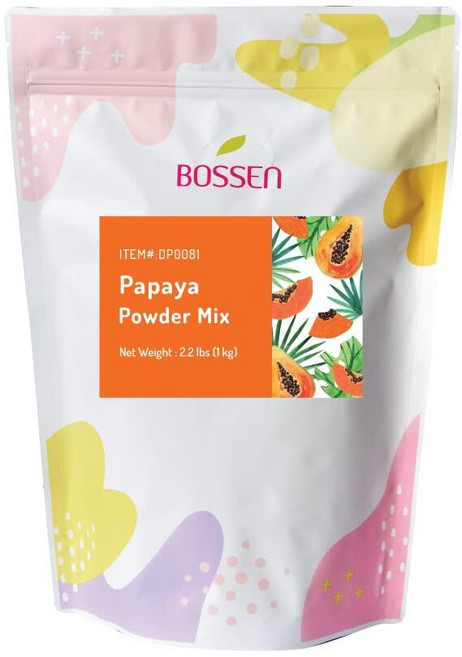 Bossen Bubble Tea 파우더 믹스 - 1kg(2.2파운드) (타로) 227868, Papaya