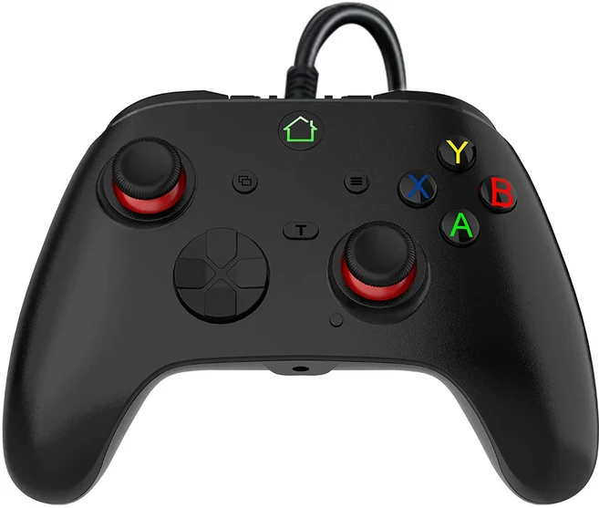 A102L PRO 유선 홀 조이스틱 게임 컨트롤러 트리거 매크로 프로그래밍 버튼 PS3 스위치 용 터보 안드로이드, 01 Black