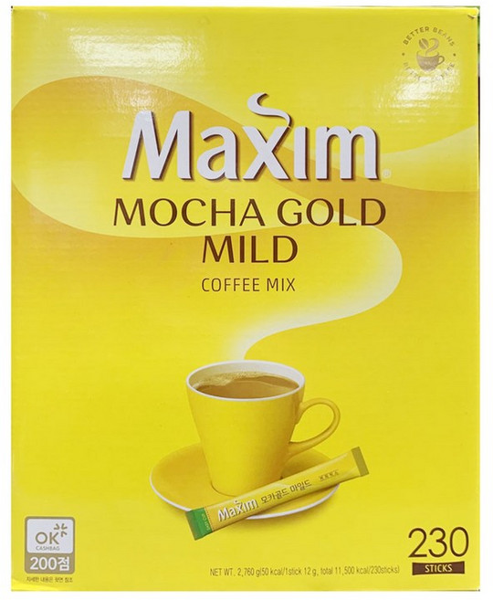 맥심 모카골드 마일드 커피믹스, 12g, 230개입, 1박스