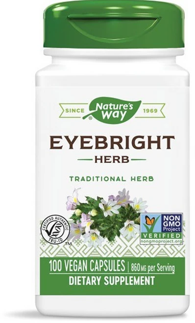 네이쳐스웨이 아이브라이트 허브 430mg 100캡슐 1개, 100정 - 쿠팡