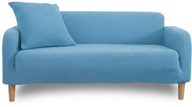고탄력 스판 쇼파커버 1인용 2인용 3인용 4인용 5인용 카우치 특대형, 아쿠아블루, 1개