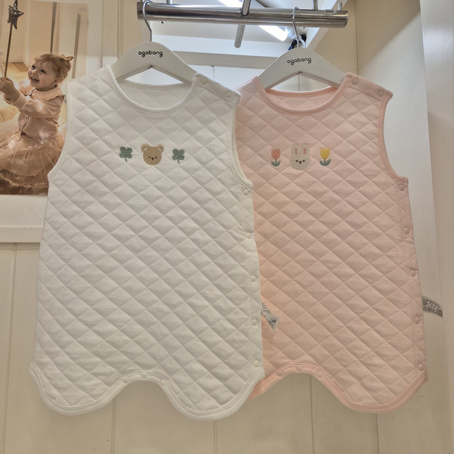 아가방 부평점 @2026 봄수면조끼 @계절마다 꼭 필요한 아이템 @배앓이방지에 따뜻함과 포근함 @포포수면조끼 01T157502MI