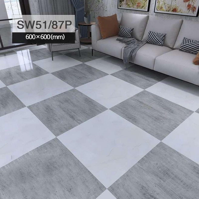 장판스티커 60-60cm 30개세트 PVC 바닥재 모조 타일 붙이는 장판시트지 두꺼운 내마모성 방수 매트, 8751, 30