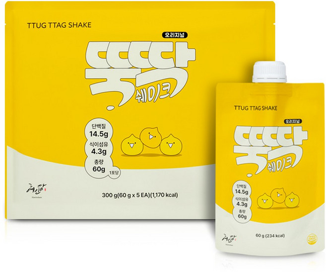 뚝딱쉐이크 병아리콩 60g x 5개입 / 1세트, 300g, 1개