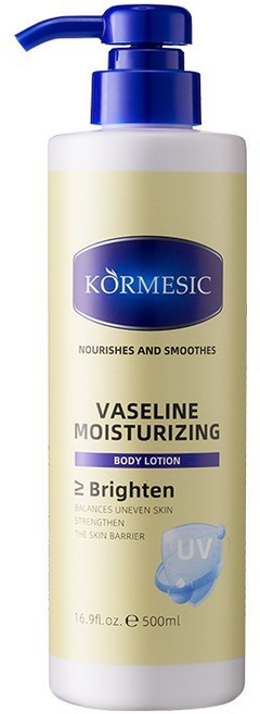 KORMESIC 凡士林亮白身體乳 500ml, 1個, 凡士林亮白身體乳500ml*1瓶