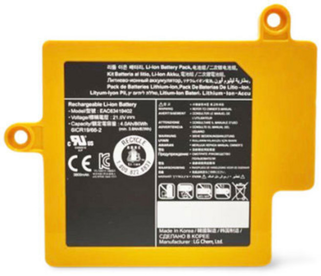 LG 코드제로 로봇청소기 R9 배터리 EVE 정품셀 호환형 교체용 (폐배터리 보상수거 서비스), LG 코드제로 R9 배터리, 1개