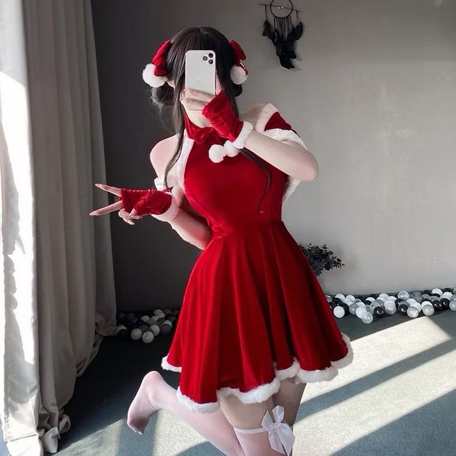 聖誕甜姐兒蝴蝶結聖誕裝 聖誕衣服 聖誕節服裝套裝