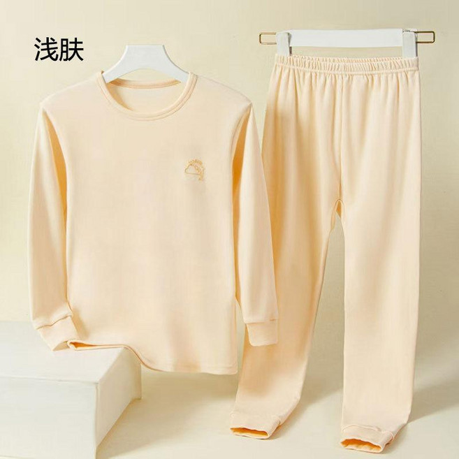 女大童純棉秋衣秋褲套裝 兒童保暖內衣打底衣