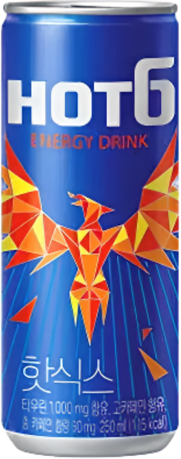 핫식스 롯데칠성음료 에너지음료, 250ml, 2개