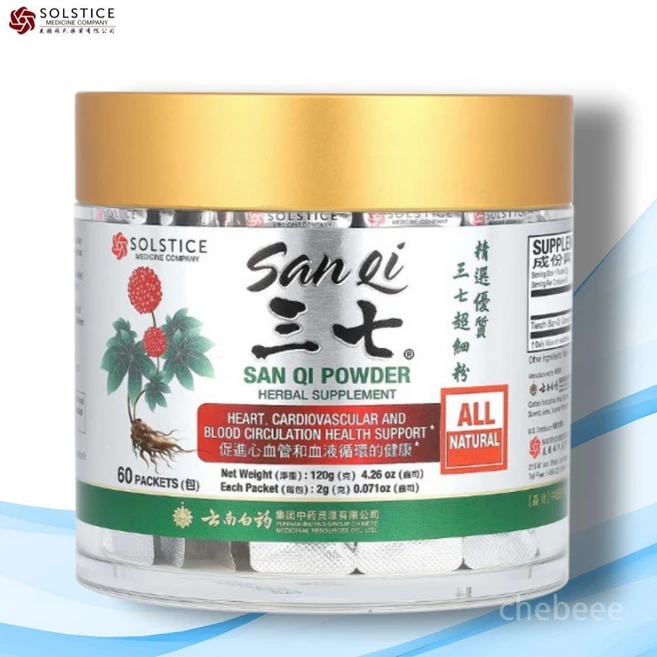 윈난바이야오 산치 파우더 60팩 인삼 뿌리 분말, 1개, 120g - 쿠팡