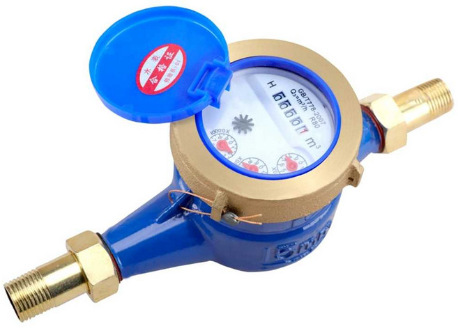 수도계량기 교체 습식 가정용 수량계 수도미터 기계 호환, [01] 1. DN15/4분 ABS 플라스틱 수도계량기