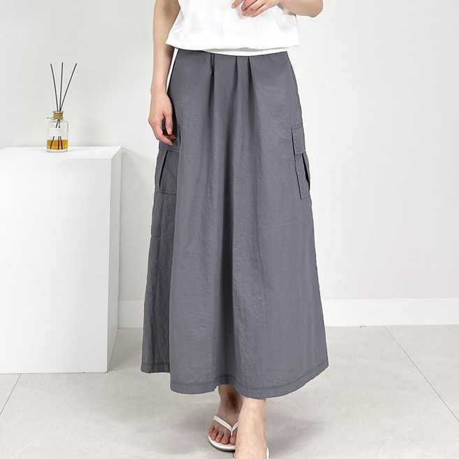 핏 예쁜 바스락 카고 밴딩스커트 S~3XL 빅사이즈 여성의류