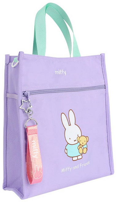 miffy 미피 펄키링 신발주머니 보조가방 여아 아동 실내화가방 학원가방 신주머니 캐릭터 가방