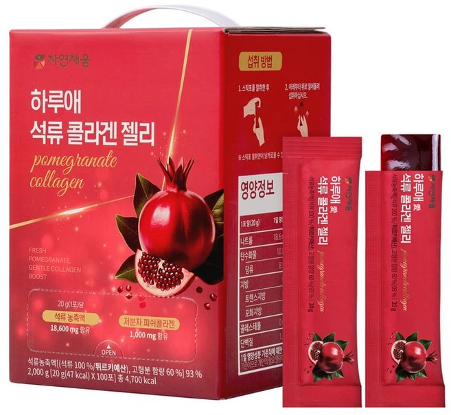 하루애 석류 콜라겐 젤리 20g * 100포, 100개 - 쿠팡