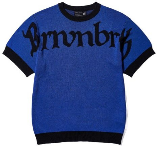 국내매장상품 BROWNBREATH 브라운브레스 반팔니트 브라운브레스 니트 GOTHIC FLAME KNIT- BLUE PURPLE 395570