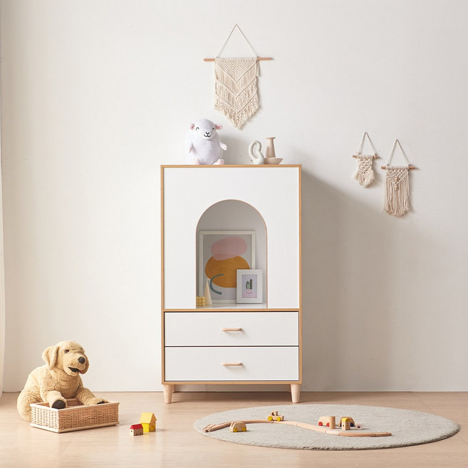 루이 800 E0 베이비장 아기 어린이 유아 초등 옷장 세트 슬라이딩 슬라이드, 콘솔서랍장