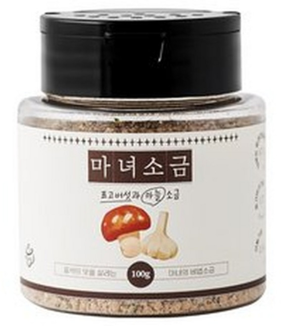 마녀소금 표고버섯과 마늘 소금 허브 솔트, 3개, 100g