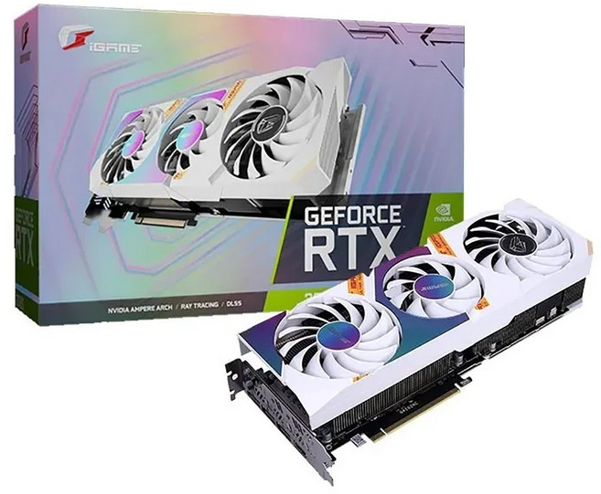 Colorful iGame GeForce RTX3080 Ultra W OC 10G LHR GDDR6X 비디오 카드