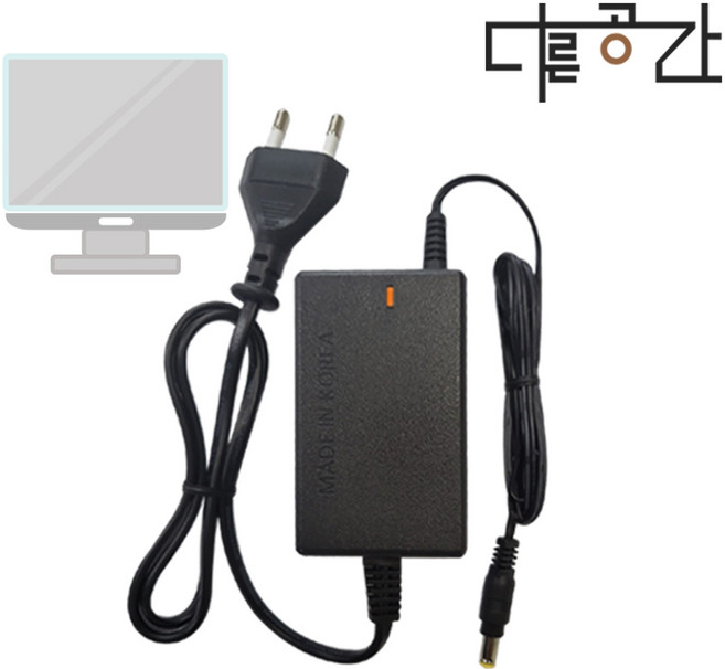 삼성 P2070 모니터 호환 전원 어댑터 다른공간(전원코드포함), 1개