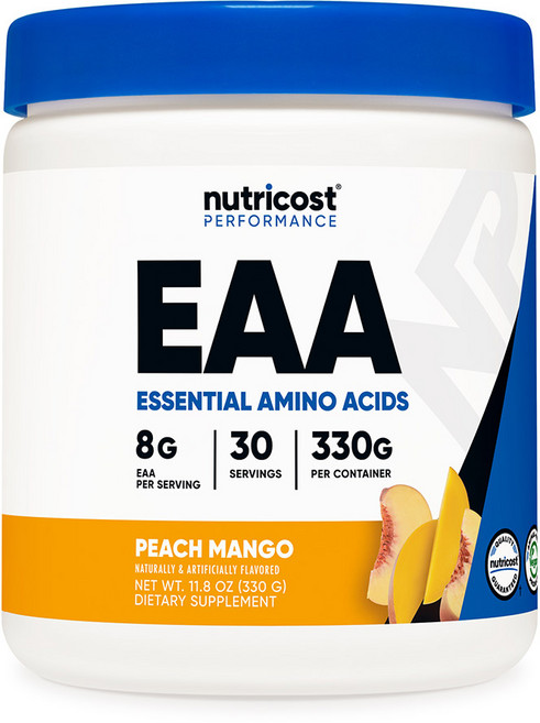 뉴트리코스트 EAA 이에이에이 BCAA 함유 필수 아미노산 보충제 피치망고, 330g, 1개