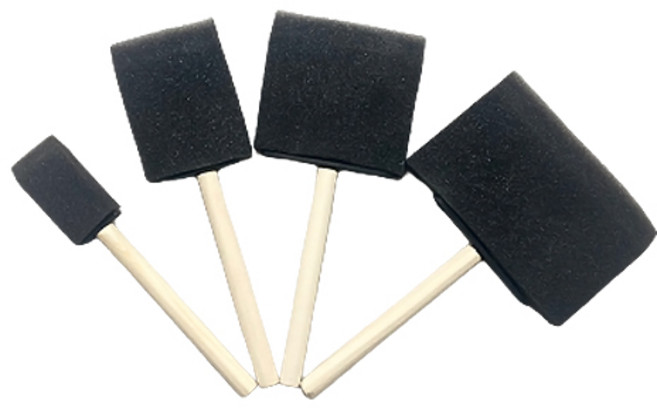 SR코리아 폼브러쉬 스폰지브러쉬 막붓, 폼브러쉬 1호_10개, 10개