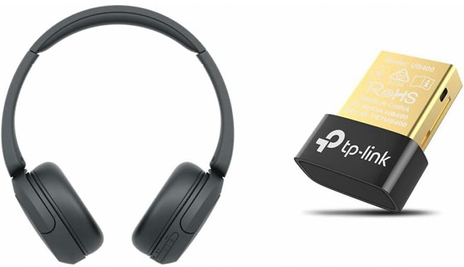 소니 WH-CH520 블랙 & BT 어댑터 세트