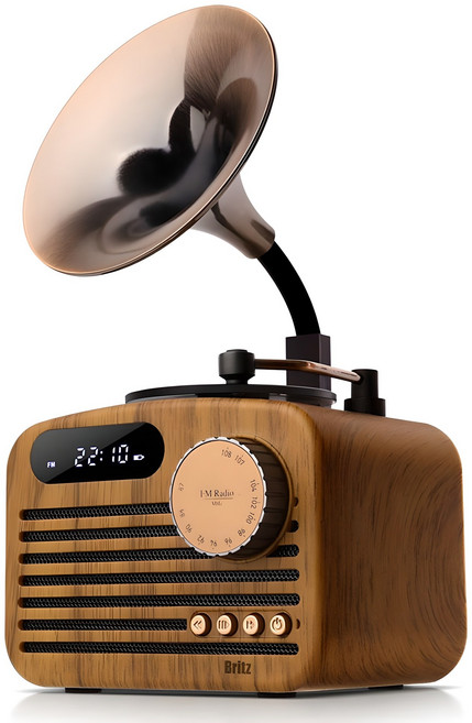 브리츠 LP감성 블루투스 스피커 라디오, BA-MK202