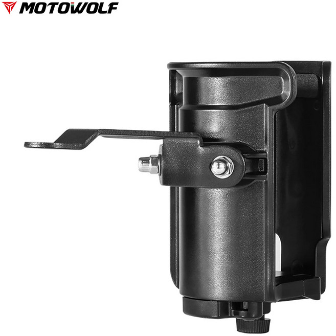 모토울프 조절식 미러형 컵홀더 오토바이 킥보드 컵홀더