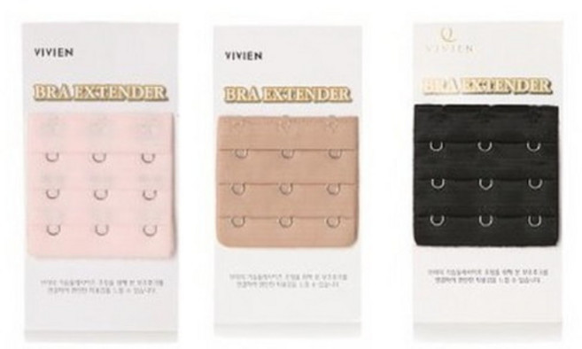 [비비안] 3단폭 브라 연장 후크 OT3957