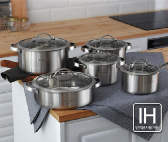 [까사니] 쿠치나 IH 냄비 시리즈 / IH인덕션 겸용, 1개, 곰솥 냄비, 26cm