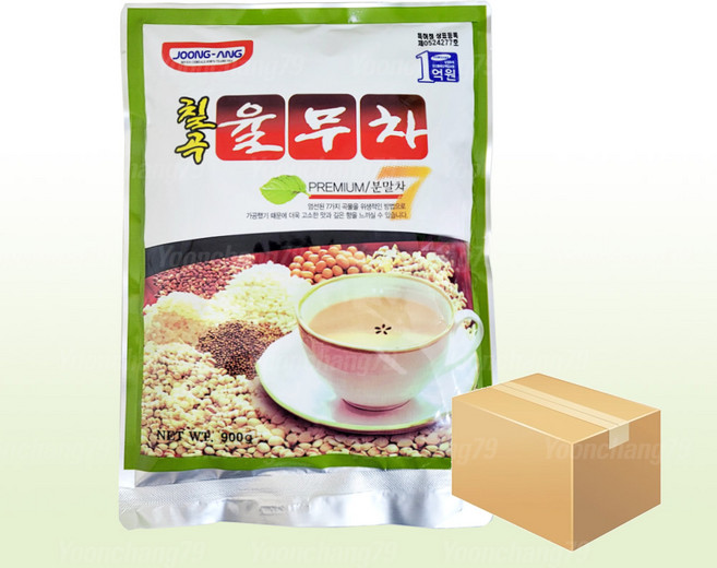 중앙 칠곡율무차 900g x 12개 (1박스) 자판기 믹스, 1개입