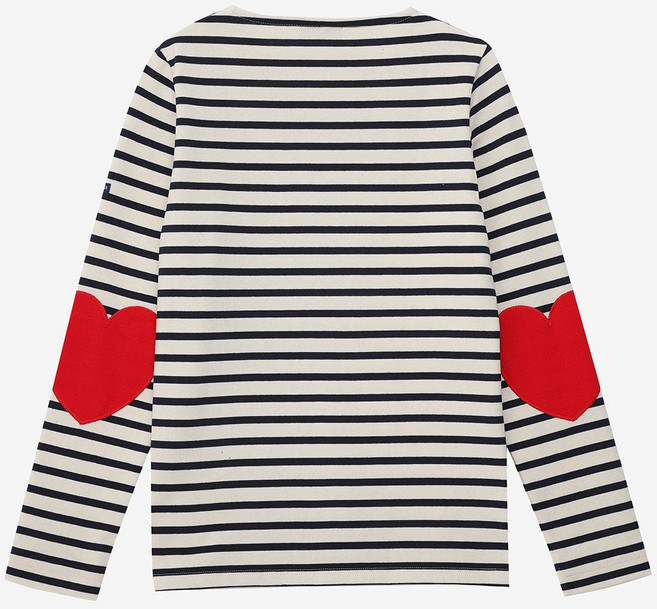 세인트제임스 하트패치 Vaujany Ecru/Marine/Tulip