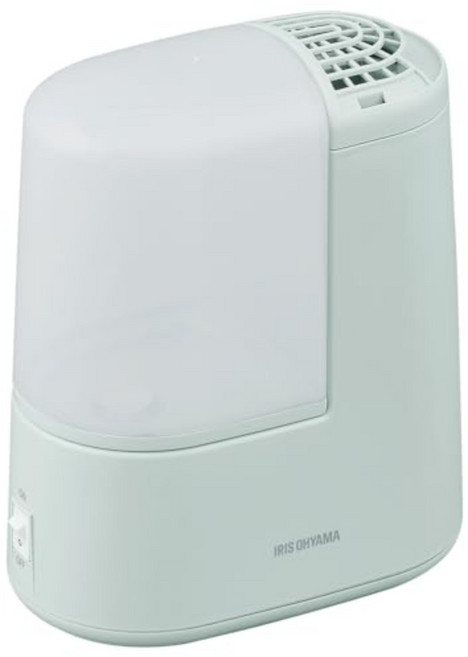 일본 아이리스 가열식 가습기 미니 소형 2.4 L 그린, 260ml