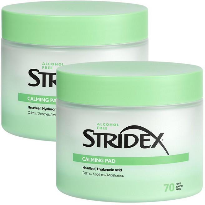 스트라이덱스 카밍 패드 230ml, 2개, 70매입