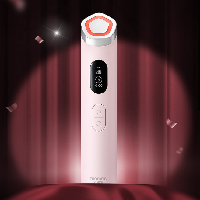 마미케어 펜타프라임 물광 모공 탄력 EMS 피부 마사지기 뷰티 디바이스 핑크, PT-0425, 펜타프라임 핑크