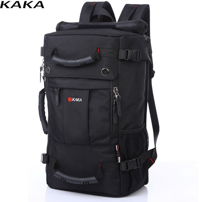 구미 방수 가방 남자 여행 아웃도어 배낭 등산 방범 백팩 컴퓨터 잠금 장치, 블랙 플러스, 1개