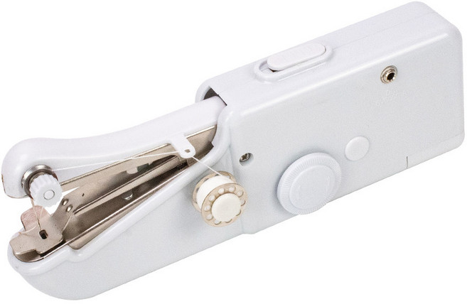 여행 휴대용 미니 수공예 바느질 가정 전기 액세서리 재봉틀 보빈이 있는, White