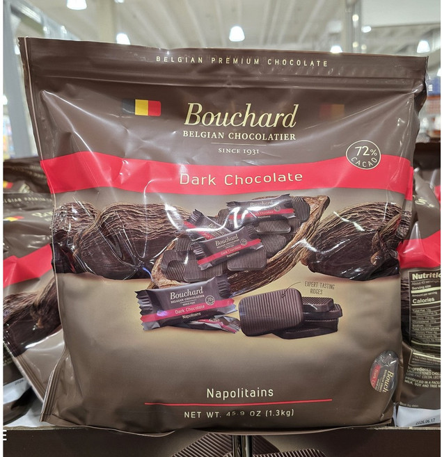 벨기에 cacao72% Bouchard 부샤드 대용량 초콜릿 1.3Kg, 1세트