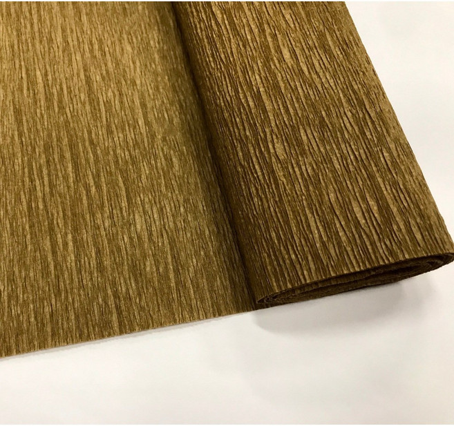皺紋紙 包裝紙 手揉紙 紙花材料 DIY 紙花 美勞, 1個, 咖啡