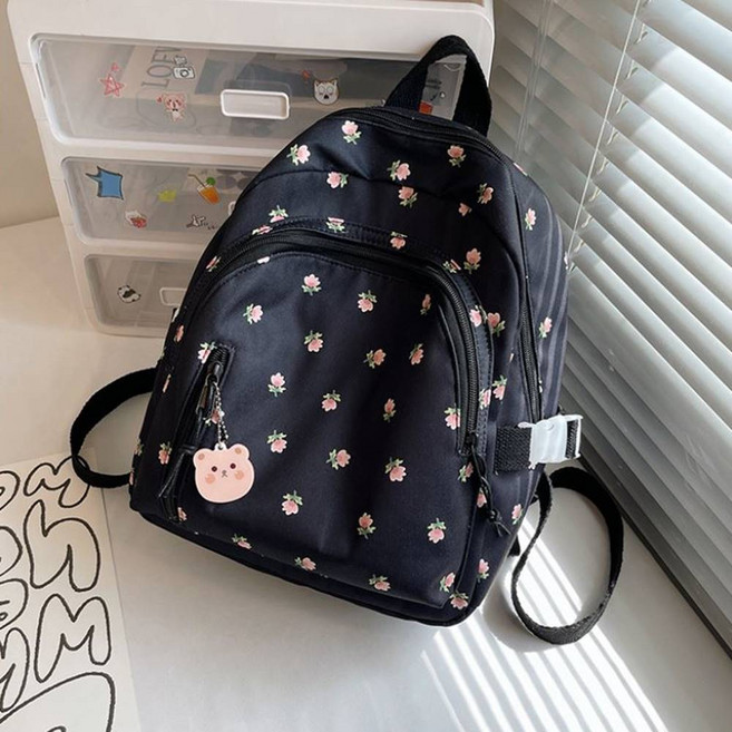 사랑스러운 꽃 미니 백팩 학생 가방