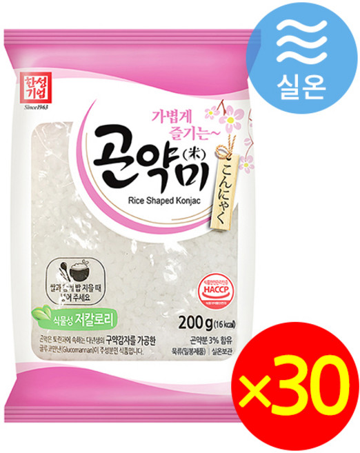 한성기업 곤약미, 200g, 30개