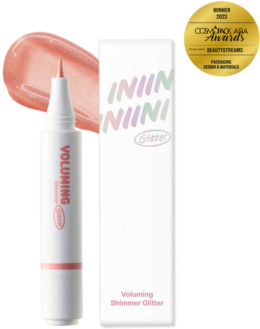 인투니 볼류밍 쉬머 애교살 글리터, 1개, 1호 피치글로우