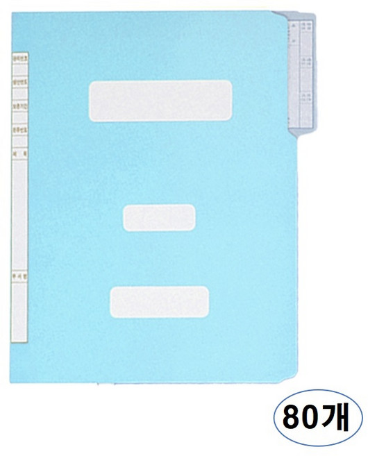 서일산업 정부화일 A4, 01 BLUE, 80개