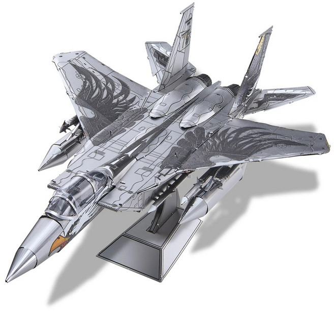 F15 전투기 미국 공군 비행기 금속 퍼즐 3D 프라모델 폭격기 DIY 키트, 1개