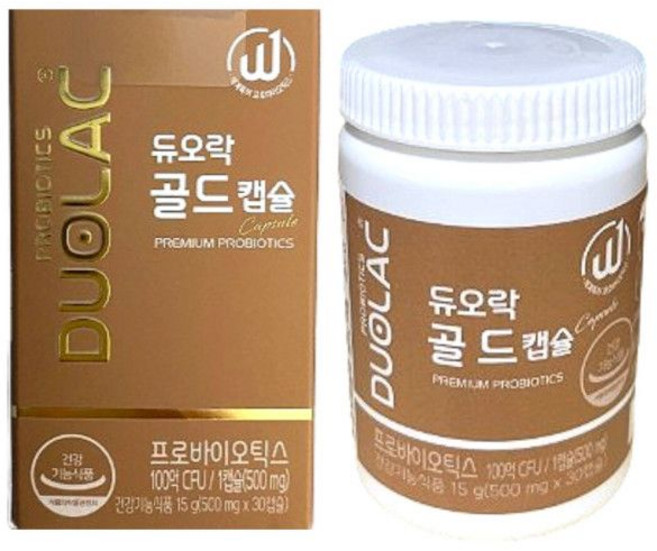 듀오락 골드 캡슐 프로바이오틱스 유산균 30정 1개월 593560