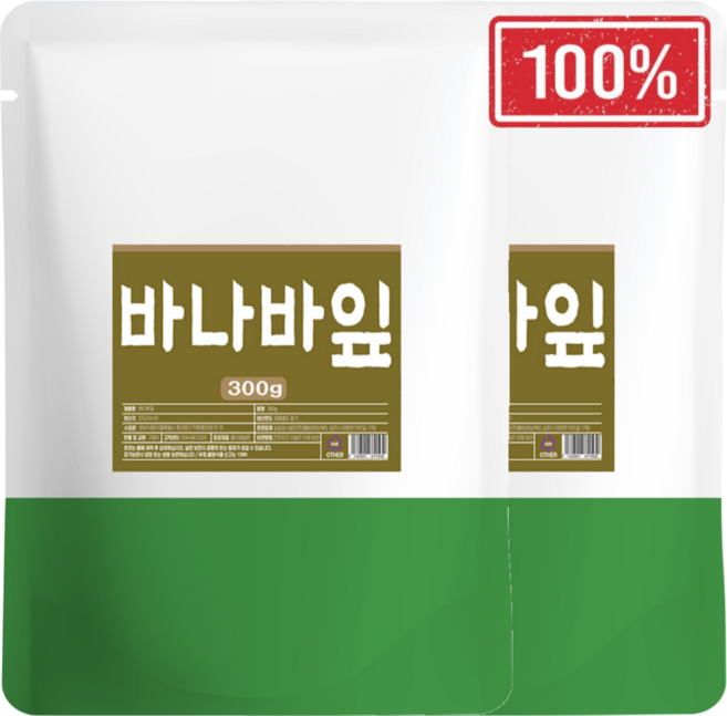 바나바잎차 순수 바나바잎, 2개, 300g