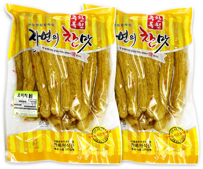 [모든반찬] 수제명품 통오이지 특상(국내산) 12-18개입, 1.5kg, 2개