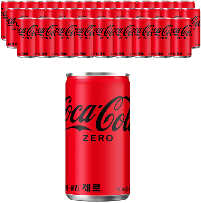 코카콜라 제로 190ml 30개
