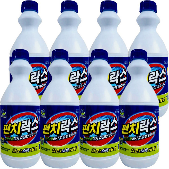 하루그린 살균 표백 청소 펀치락스, 8개, 1L